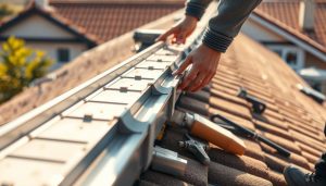 Instalação de calhas